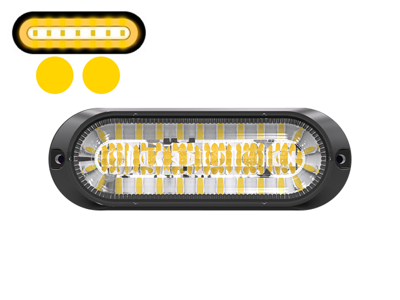 LED flash Gul/Gul. Flash og gul markeringslys. 5m kabel