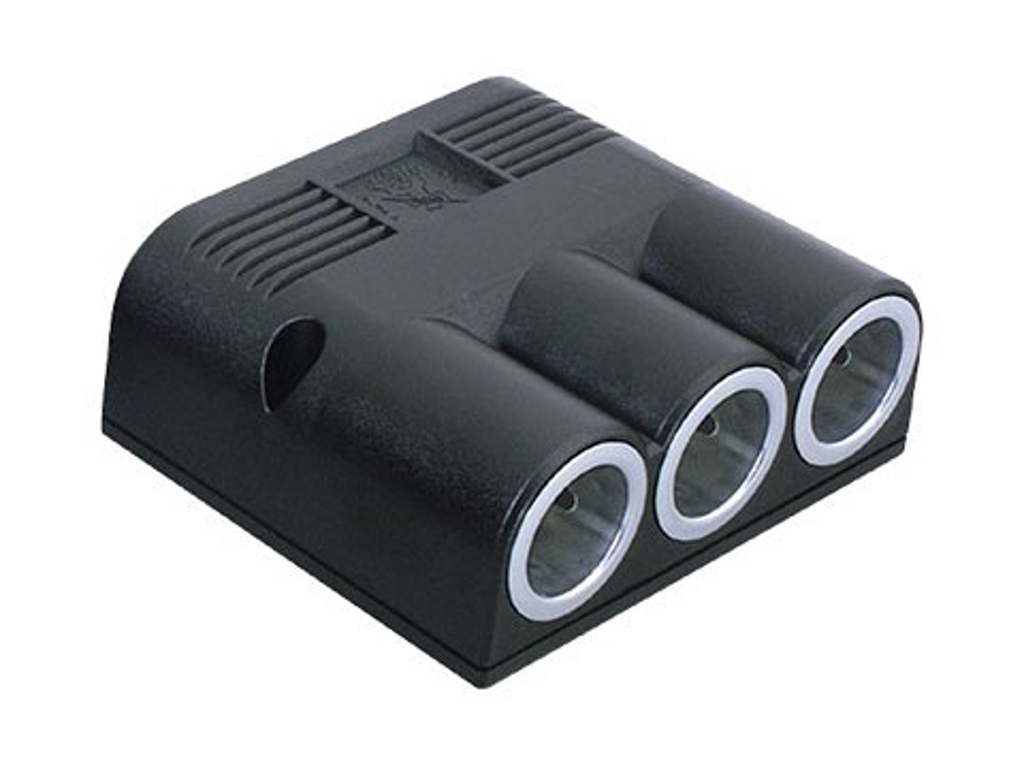 3st DC udtag, overflademont. 12 & 24V DC