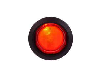 Ø20 vippe-afb. 12v-LED-rød. off-on