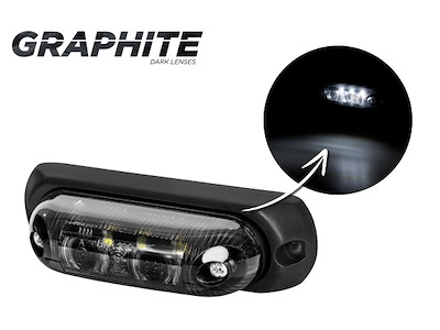 Oval marker light with a rubber pad