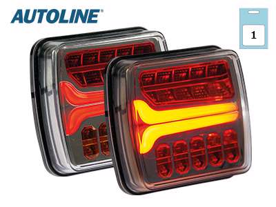 Autoline LED baglygte - Venstre