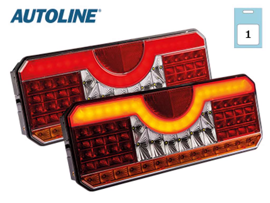 Autoline LED baglygte - Venstre