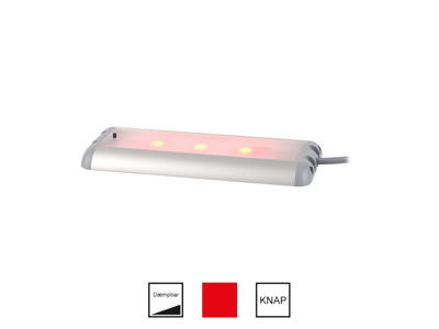 LED 900lum 10-32V rød/hvid-dim