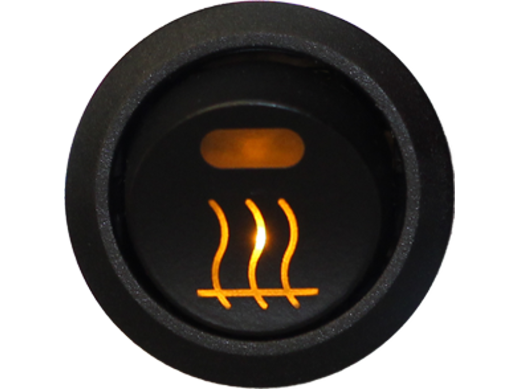 Afbryderkontakt 12V. varme. belyst symbol