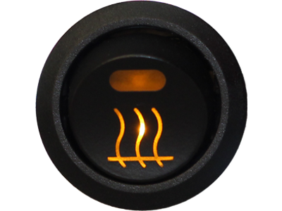 Afbryderkontakt 12V. varme. belyst symbol