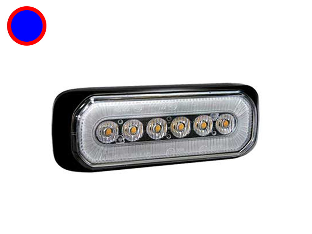 AXIXTECH LED FLASH Rød/Blå