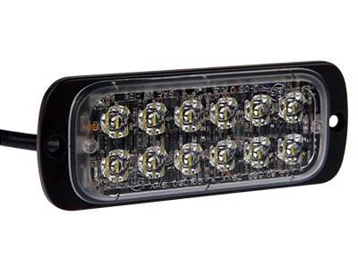 Kraftig horisontal LED flash med blåt blink, ST26