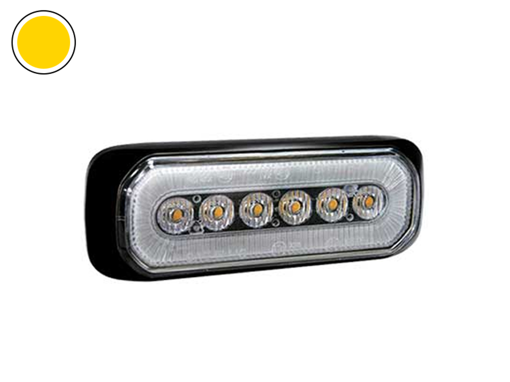 AXIXTECH LED FLASH med 5m ledning Hvid/Gul