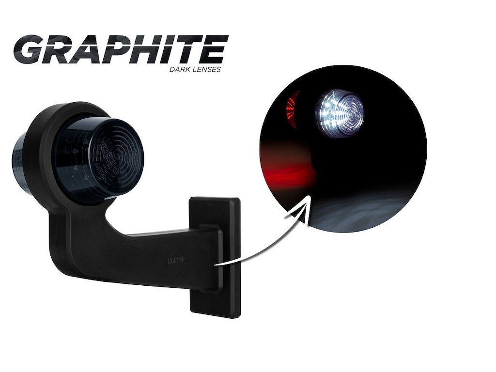 White and red stalk marker light 