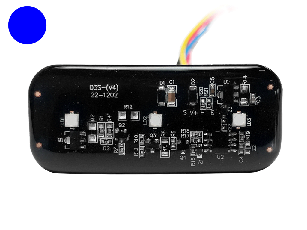 Ultraslim bøjelig LED flash - Blåt blink
