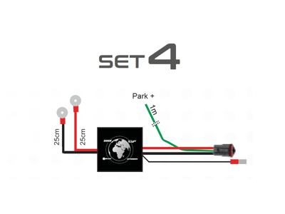 KABELKIT FOR 1 x LED m/3pin DT stik