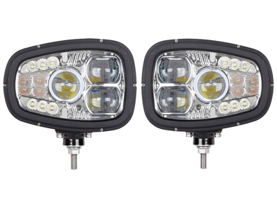 LED Kombi lygte med m/opvarmet glas (Sæt)