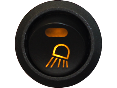 Afbryderkontakt 12V. arbejdsbelysning. belyst symbol