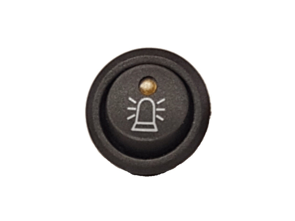 Afbryder med symbol - Blink + GUL LED