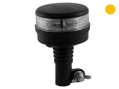 LED advarselsblink m/klar glas. 12 & 24V/27W