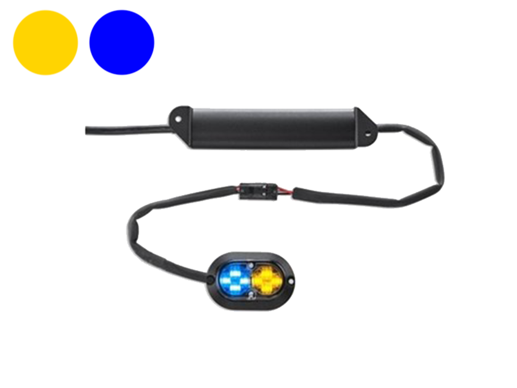 4/4 LED Hide Away LED Orange/Blå