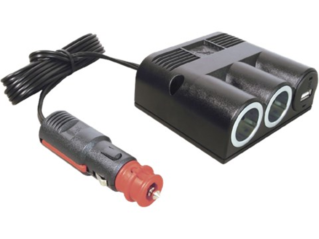 2st DC udtag & 1st USB udtag 12V DC