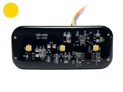 Ultraslim bøjelig LED flash - Gult blink