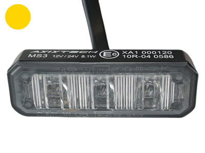 AXIXTECH LED Flash til front gitter - Gult lys