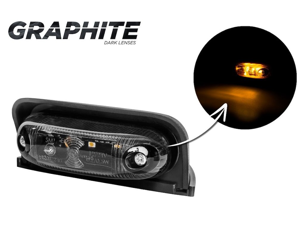 Oval corner marker light 