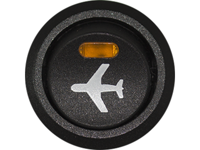 Afbryderkontakt 12V. ICAO. belyst