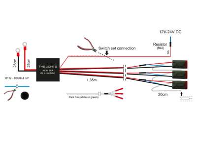KABELKIT - 4-PIN DT STIK - TIL 3X FJERNLYS