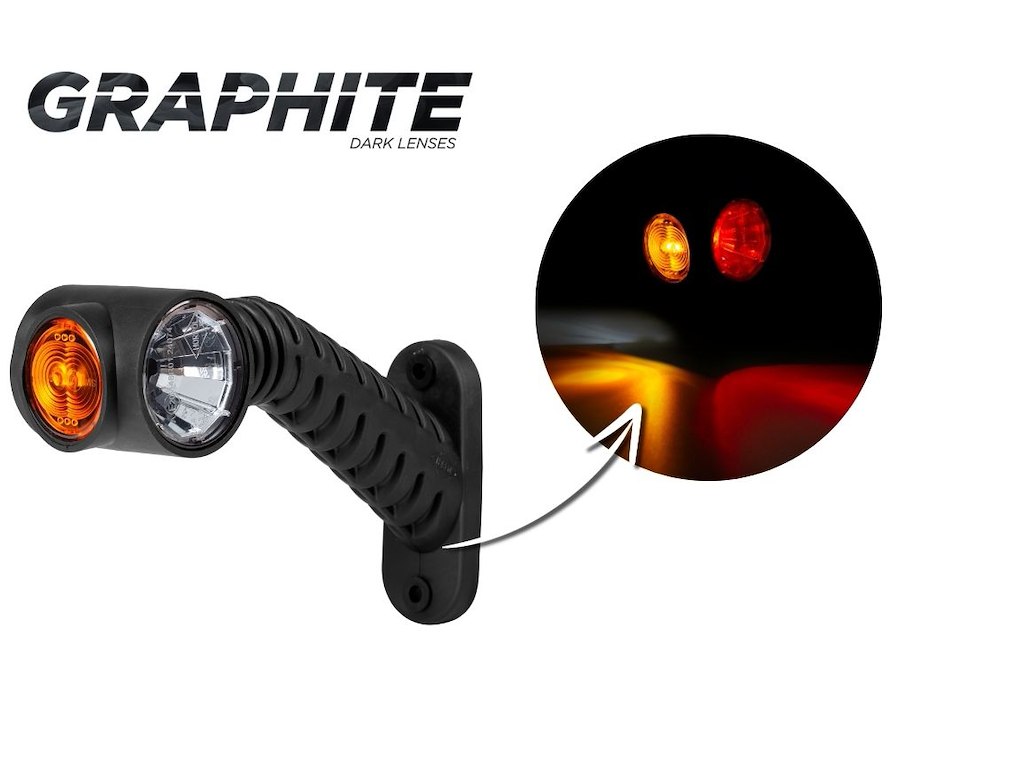 Triple stalk marker light