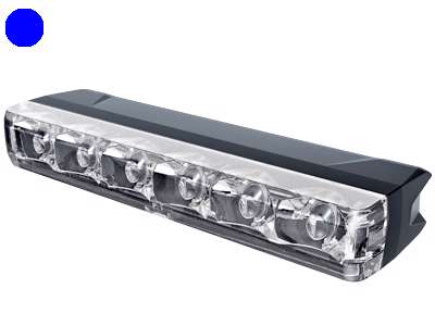 Lavprofils LED flash-lampe - Blåt blink