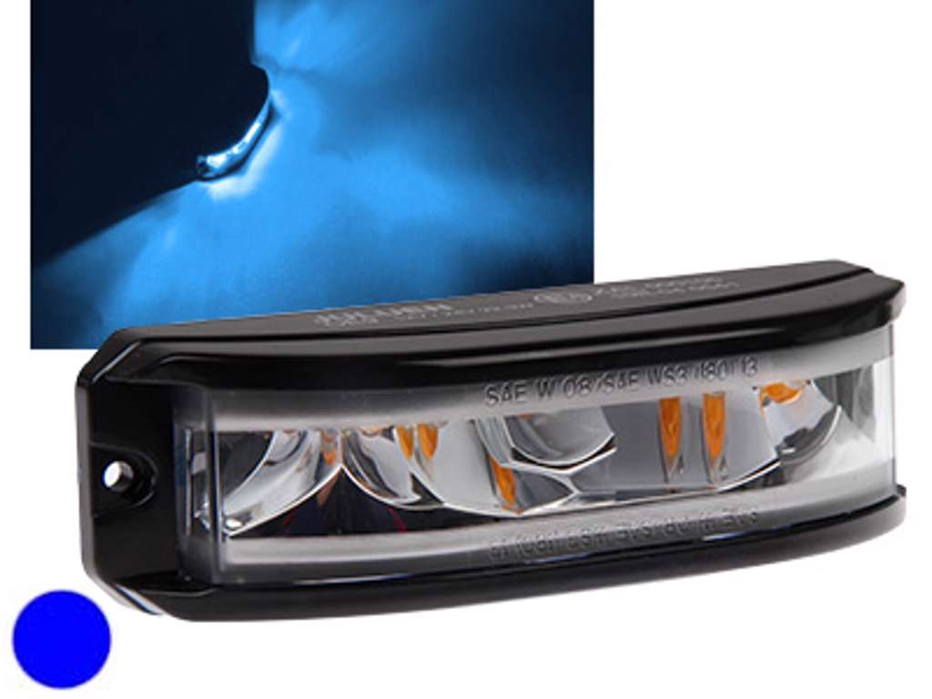 AXIXTECH LED Flash horisontal 180° - Blåt lys