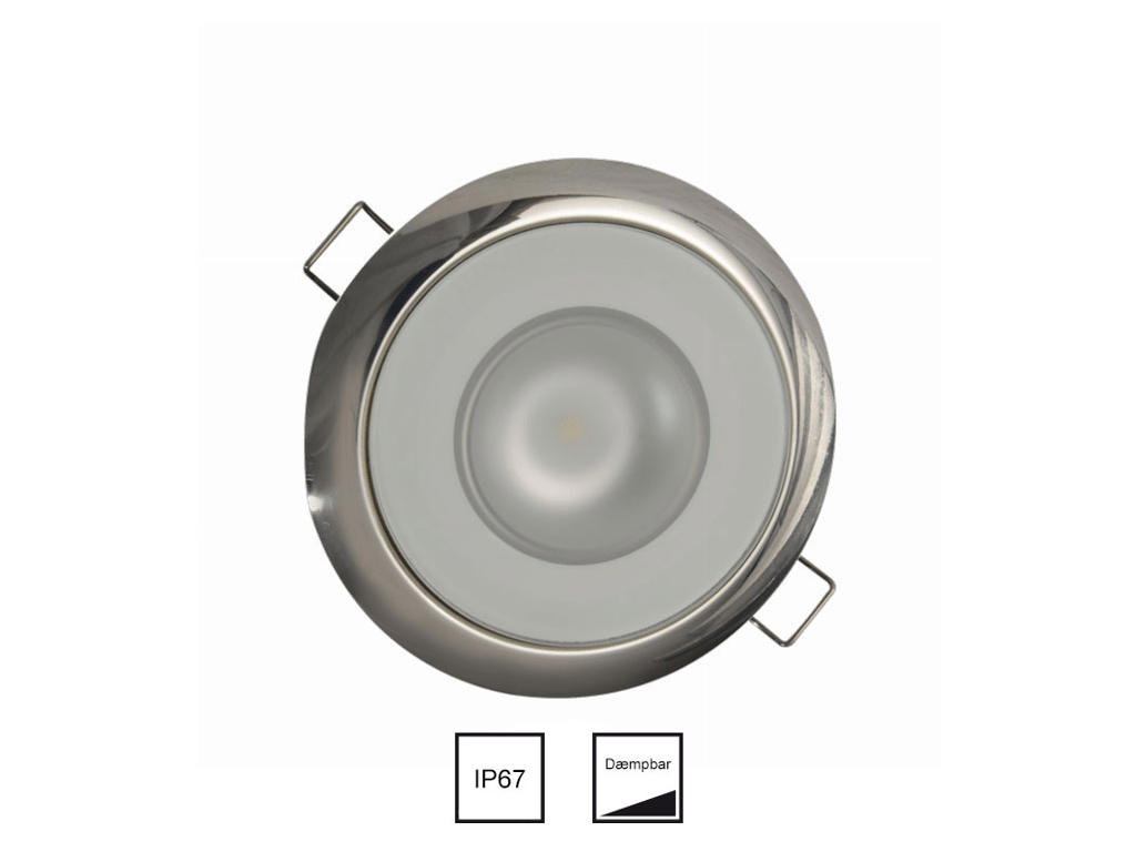 LED downlight. Varm. 10-30V.