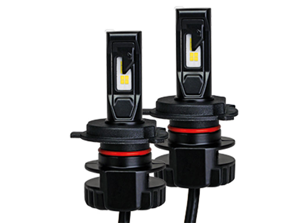 C-BRIGHT LED H4 Konveterings kit. 2 stk Pærer. 38W (19W pr stk). 6000K.  1900Lumen pr stk. 10-30v (ikke godkendt til vejbrug - kun offroad)