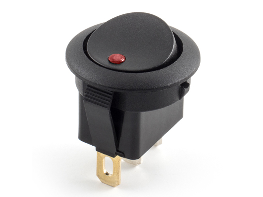 Afbryderkontakt for advarselslampe 12V (rød)