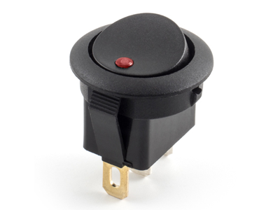 Afbryderkontakt for advarselslampe 12V (rød)