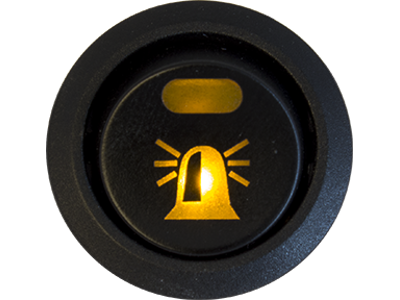 Afbryderkontakt 12V. advarselslys. natsænkning. belyst symbol