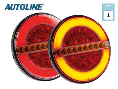 Autoline Rund LED stoplygte