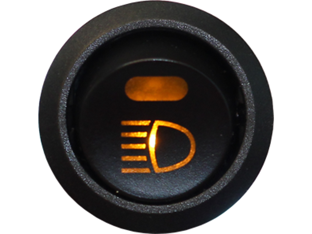 Afbryderkontakt 12V. forlygter. belyst symbol
