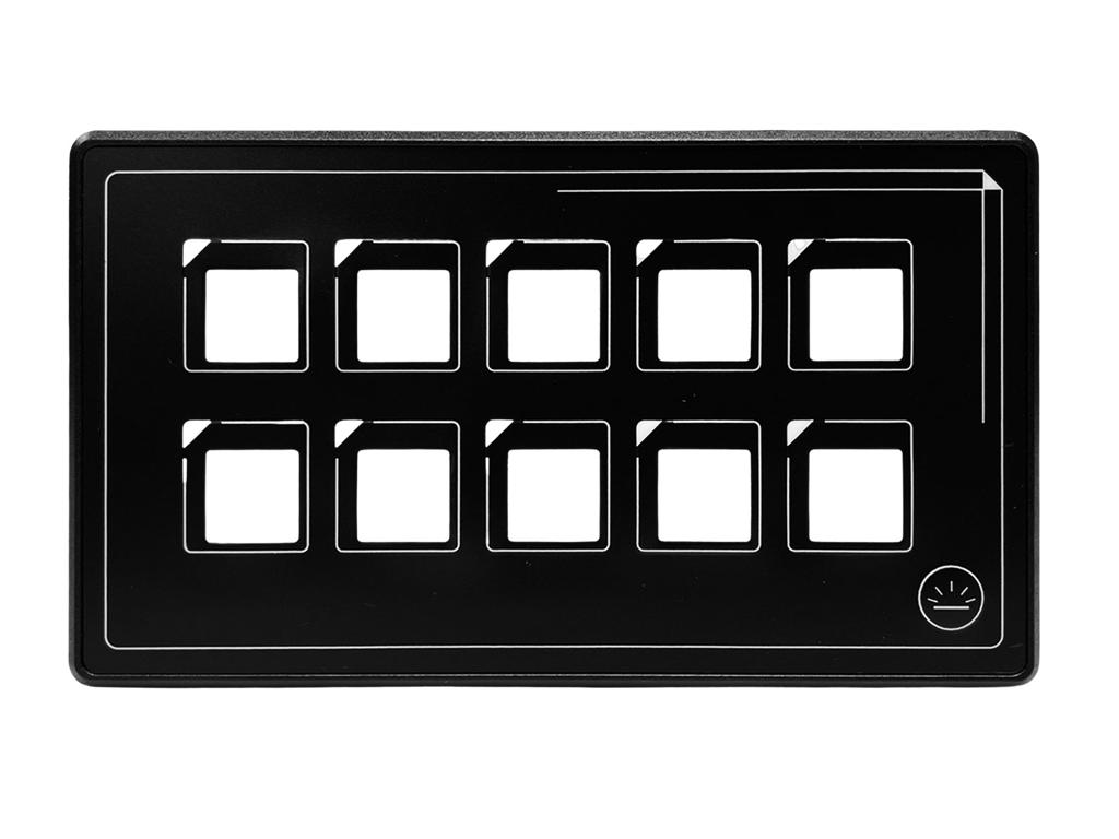 Relæboks med 10 ampere udgange, Maks 60A, 11-30V
