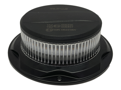 RAPTOR LED beacon med klar linse og gult blink