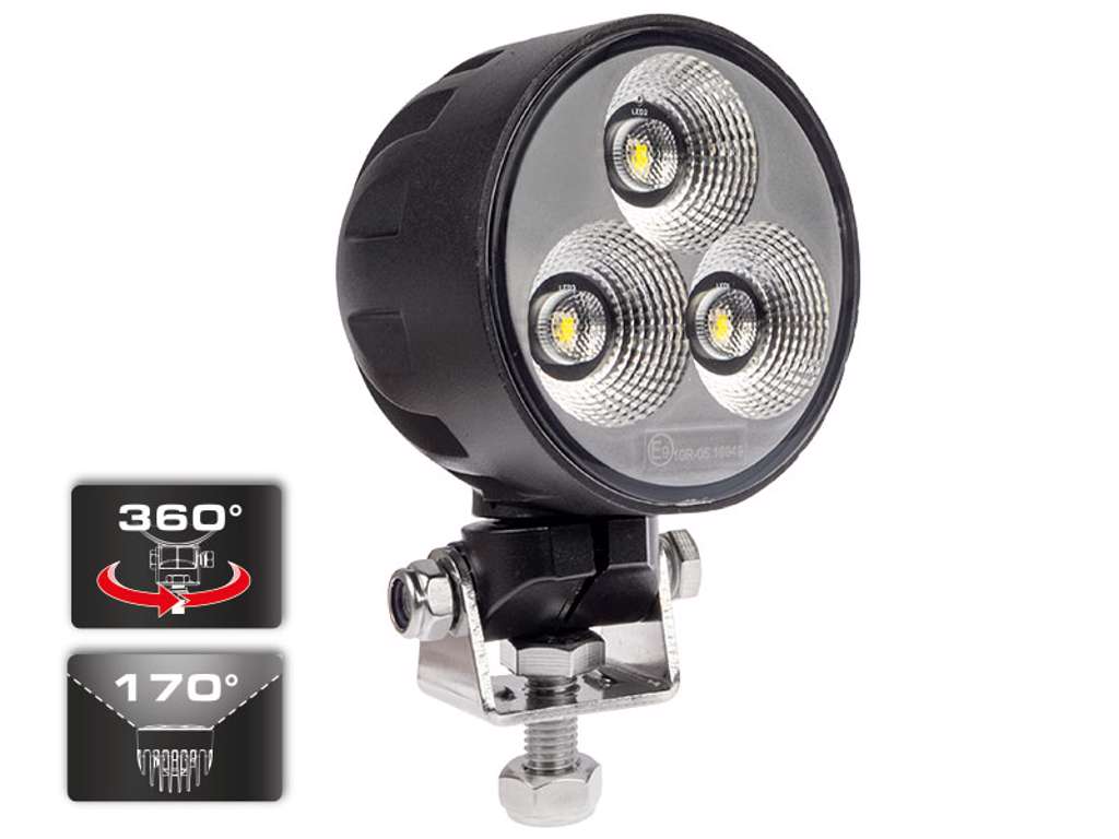 BULLBOY arbejdslampe 45W med bred 170° lysspredning