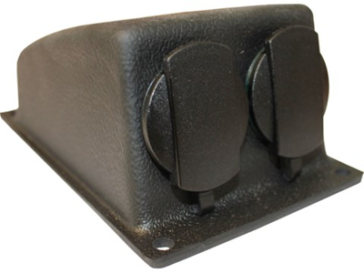 2st DC udtag 12V DC, maks 16A