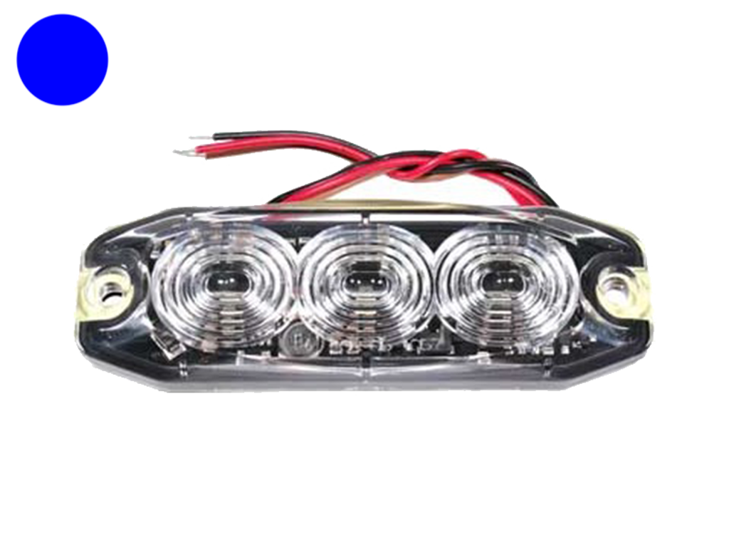 LED Flash-lampe 3x3w Blå