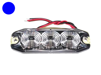 LED Flash-lampe 3x3w Blå