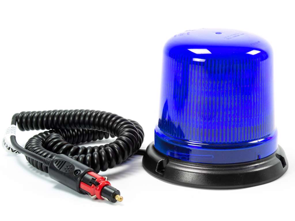 LED flash-beacon med magnetbase og 12V cigartænder stik