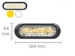 Flash Lampe 2-i-1 (Gul/Hvid) Med 6+20 LED, IP67 - Flash & Blinklys